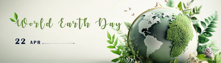 World Earth day or Environment Day background banner 
