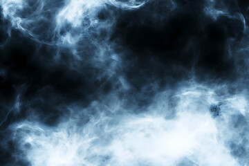 Obraz premium Abstract Blue Smoke Background Illustration