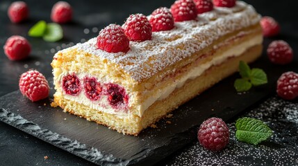Delicious Raspberry Cream Cake: A Sweet Treat