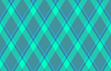 Vibrant teal and turquoise diagonal plaid pattern.  Perfect for website backgrounds, textile designs, or modern branding.