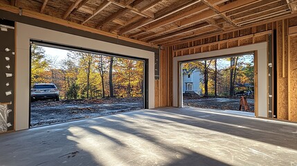 modern Garage under construction