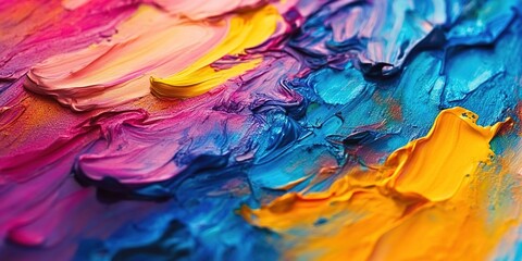 A close-up of an artist's palette with vibrant colors, representing the creativity and expression in AI art creation.