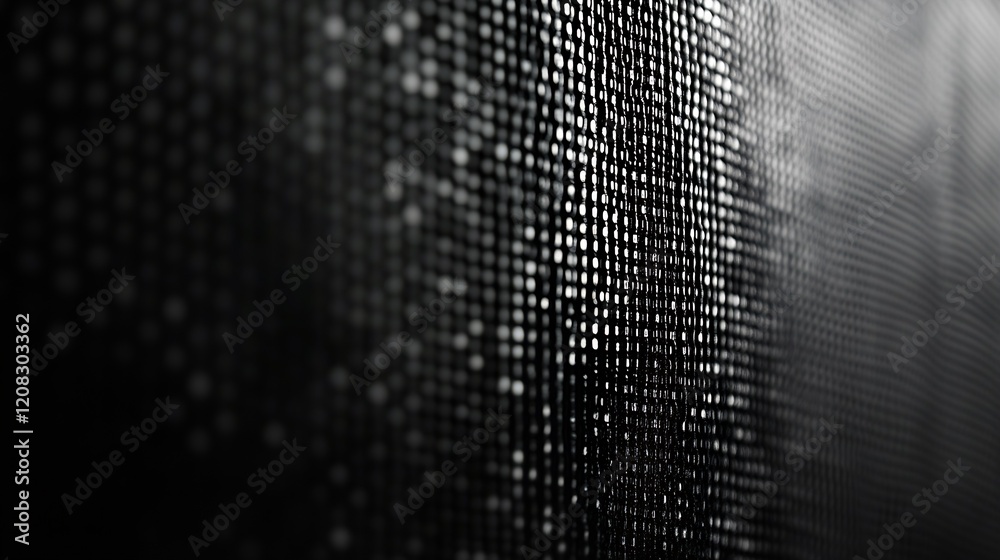 Poster minimalist black and white digital texture for sophisticated high-tech backgrounds : generative ai