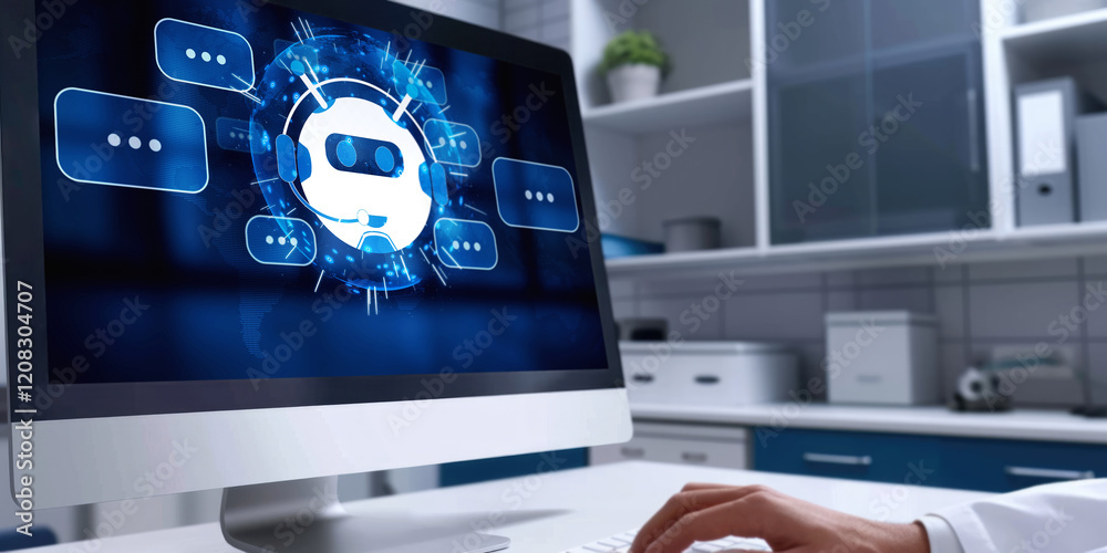 Poster chatbot software application for brisk online business that automatically reply to customer question