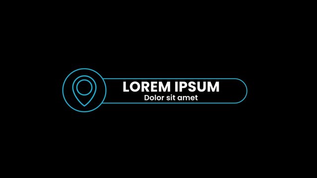 Clean Location Lower Third Pop Up