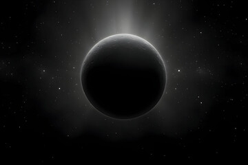 Obraz premium Dark Planet 3D Render