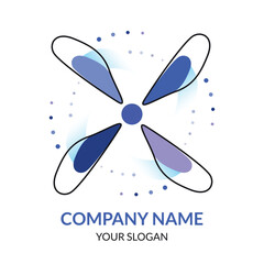 Electric Fan Logo Sign Ceiling Fan Design
