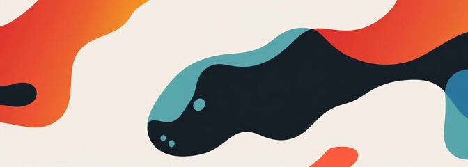 Bold minimalist background with abstract shapes and negative space