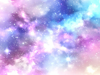 Obraz premium Pastel Galaxy Abstract Background