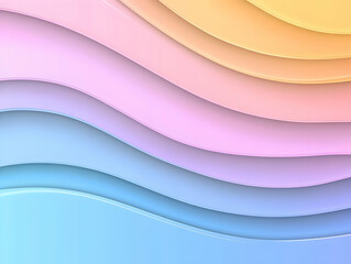 Pastel Wave Abstract Background Illustration
