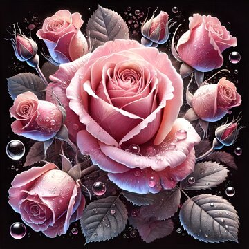 Fresh Pink Roses