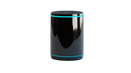 A virtual assistant device isolated on white background