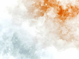 Abstract Watercolor Background Orange Blue