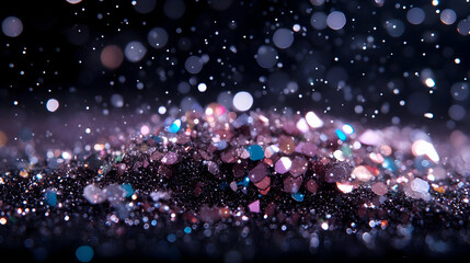 Dark Glittering Abstract Background