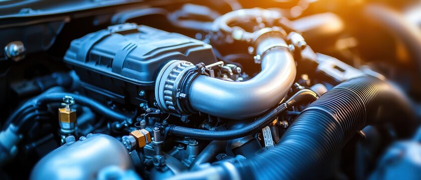 Engine Overhaul Procedure by Technician in Workshop Automotive Maintenance Professional Environment Close-Up View