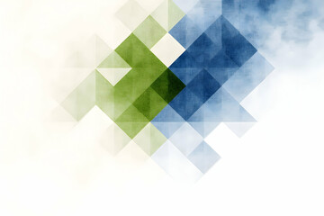 Abstract Geometric Green Blue Background Illustration