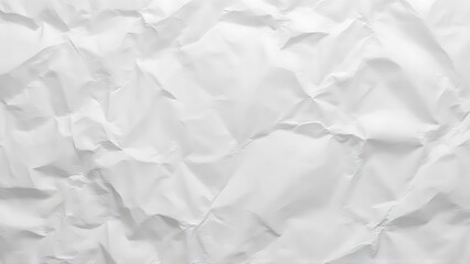 Background, white crumpled paper. White recycled craft paper texture as background.