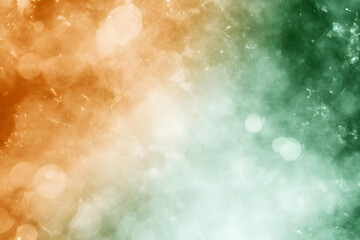 Obraz premium Abstract Background Green Orange Bokeh