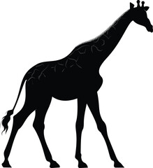 giraffe silhouette vector
