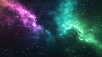 Fototapeta premium abstract aurora borealis inspired background, swirling ethereal colors, deep purples merging into luminous teals and greens, dreamy atmospheric effect