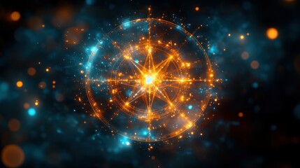 Glowing Orb, Energy, Abstract, Sparkles, Background, Mystical, Design, VFX