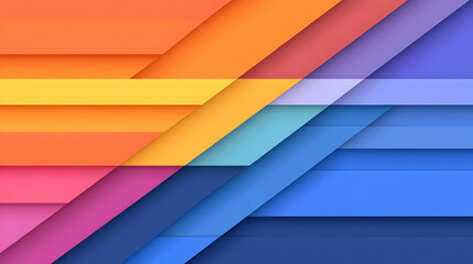 Abstract Colorful Layers Background