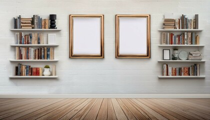 Fototapeta premium room with shelves