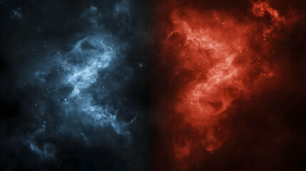 Fototapeta premium Abstract Background Nebula Red Blue