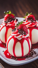 Strawberry ice-cream delight