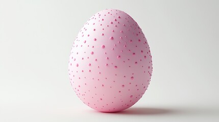 Handmade pink easter egg design for diy craft projects and festive decor