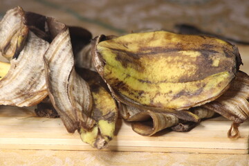 Banana Peels Close Up