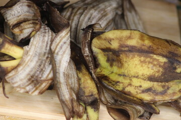 Banana Peels Close Up