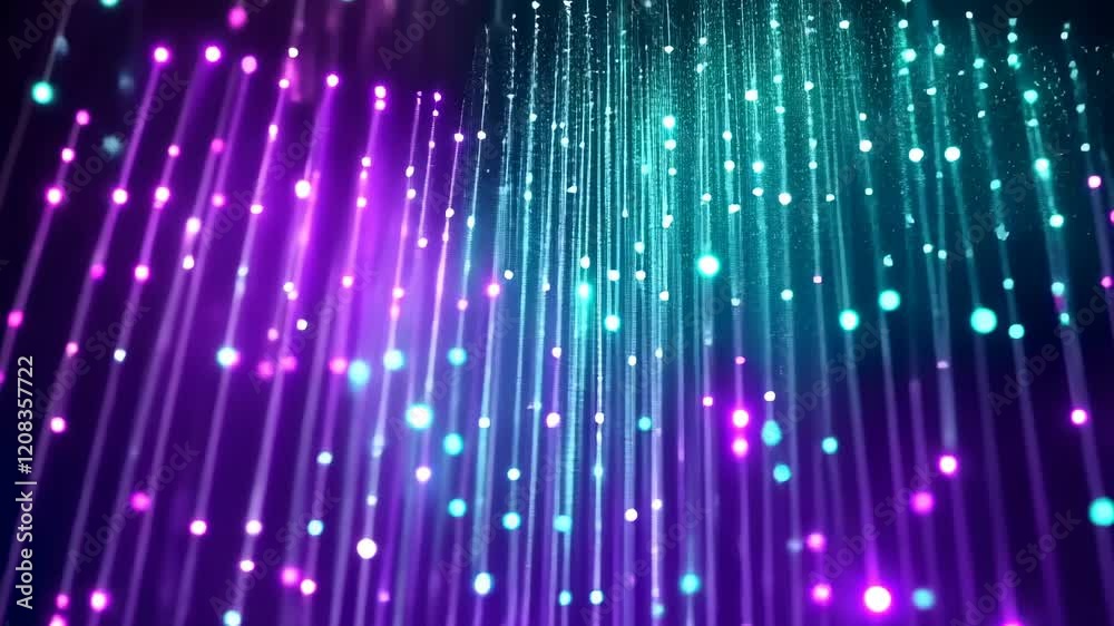 Fototapete video with a captivating visual experience with an abstract background of shimmering vertical light 