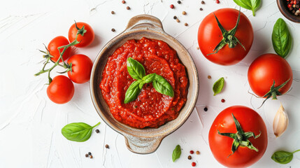 tomato sauce with basil