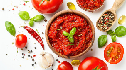 tomato sauce with basil