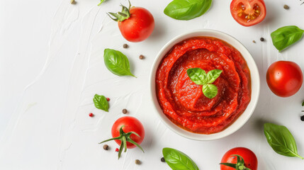 tomato sauce with basil