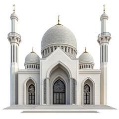 Fototapeta premium Beautiful white mosque
