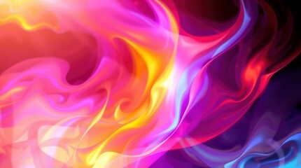 Obraz premium Vibrant Abstract Art Pink Purple Gold Background Image