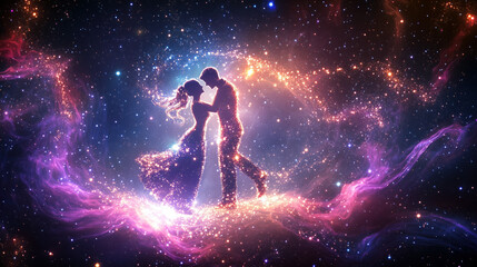 Obraz premium heavenly lovers