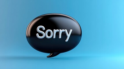 Expressing regret a digital illustration of an apology message in a modern environment