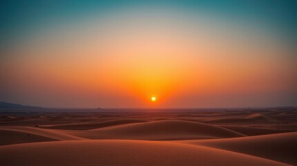 Obraz premium Stunning Desert Sunset Landscape Photography