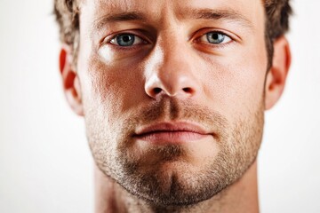 Obraz premium Close-up shot of a man looking directly into the camera