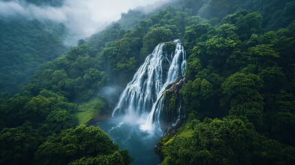 dudhsagar waterfalls in goa inidna landscape