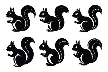 Obraz premium Rabbit animal icon set vector illustration. Rabbit icons with white background