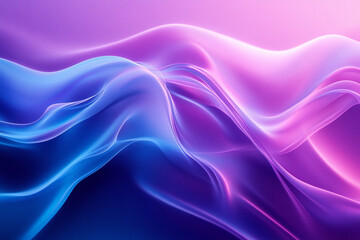 Fototapeta premium Futuristic Neon Waves with Glowing Abstract Curves, Vibrant Colors, and Digital Art Aesthetics for Modern Design and Dynamic Light Patterns