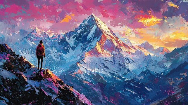 nanda devi mountain peak indian landscape