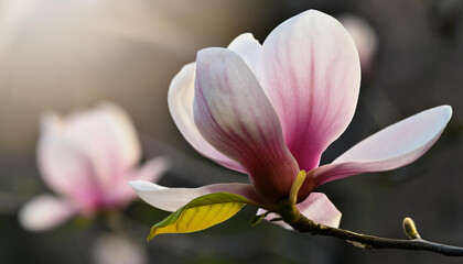 Fototapeta premium flowering magnolia blossom