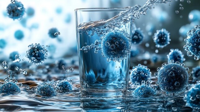 Transforming glass of water into vibrant healthy cells in a dynamic and lively environment
