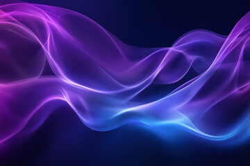 Obraz premium Futuristic Neon Waves with Glowing Abstract Curves, Vibrant Colors, and Digital Art Aesthetics for Modern Design and Dynamic Light Patterns