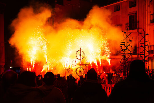 Festivity of San Antonio in Valencia Fire Show